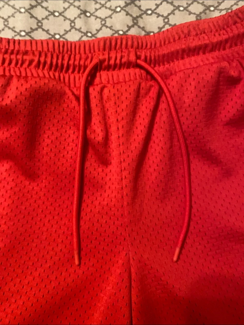GAP Red Mesh Athletic Shorts and Khaki Cotton Shorts